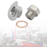 Maxbell M18x1.5 Easy to Weld in Bung Plug Exhaust Pipe Adapter  With Gasket