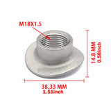 Maxbell M18x1.5 Easy to Weld in Bung Plug Exhaust Pipe Adapter  With Gasket