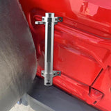 Maxbell Tailgate Hinge Mounted Flag Pole Holder Premium for Jeep Wrangler JL JK Silver