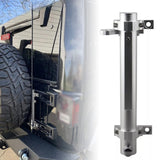 Maxbell Tailgate Hinge Mounted Flag Pole Holder Premium for Jeep Wrangler JL JK Silver