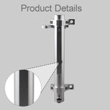 Maxbell Tailgate Hinge Mounted Flag Pole Holder Premium for Jeep Wrangler JL JK Silver