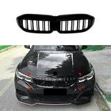 Maxbell Front Grill Professional Easy Installation Black for BMW 2019-2022 318i
