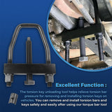 Maxbell Torsions Bar Installation Removal Tool Replacement Black Iron for Dodge