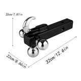 Maxbell Trailer Hitch Triple Ball Mount Easy to Install Repair Versatile Replacement