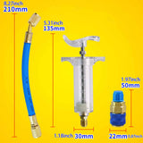 Maxbell Oil Dye Injectors Kit Tool Manual Sturdy Air Conditioning Tool for Auto