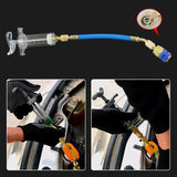 Maxbell Oil Dye Injectors Kit Tool Manual Sturdy Air Conditioning Tool for Auto
