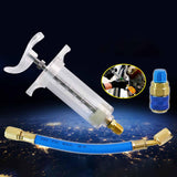 Maxbell Oil Dye Injectors Kit Tool Manual Sturdy Air Conditioning Tool for Auto