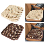 Maxbell Wood Beaded Seat Cover Pad Cool Cooling Mat for Car for SUV Truck Brown