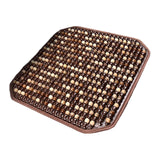Maxbell Wood Beaded Seat Cover Pad Cool Cooling Mat for Car for SUV Truck Brown