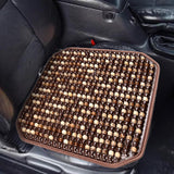 Maxbell Wood Beaded Seat Cover Pad Cool Cooling Mat for Car for SUV Truck Brown