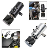 Maxbell Oil Catch Can 0.75L Replacement Sturdy Aluminum Alloy Air Oil Separator Tank Black