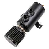 Maxbell Oil Catch Can 0.75L Replacement Sturdy Aluminum Alloy Air Oil Separator Tank Black