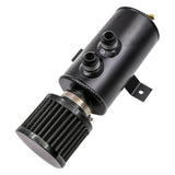 Maxbell Oil Catch Can 0.75L Replacement Sturdy Aluminum Alloy Air Oil Separator Tank Black