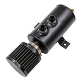 Maxbell Oil Catch Can 0.75L Replacement Sturdy Aluminum Alloy Air Oil Separator Tank Black