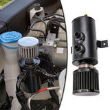Maxbell Oil Catch Can 0.75L Replacement Sturdy Aluminum Alloy Air Oil Separator Tank Black