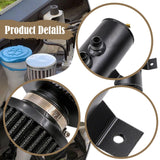 Maxbell Oil Catch Can 0.75L Replacement Sturdy Aluminum Alloy Air Oil Separator Tank Black