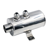 Maxbell Oil Catch Can 0.75L Replacement Sturdy Aluminum Alloy Air Oil Separator Tank Silver