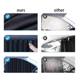 Maxbell 2 Pieces Car Front Side Window Shades Privacy Curtains for Camping Suvs
