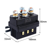 Maxbell 12V 250A ATV Winch Solenoid Relay Contactor Set for ATV UTV Lightweight