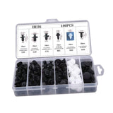 Maxbell 100x Fasteners Rivet Kit Repair Parts for Most Cars Auto Fastener Assortment