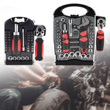 Maxbell Socket Ratchet Wrench Set Lightweight Ratcheting Screwdriver for Auto Repair 40pcs