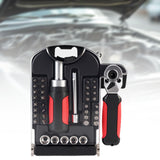 Maxbell Socket Ratchet Wrench Set Lightweight Ratcheting Screwdriver for Auto Repair 40pcs