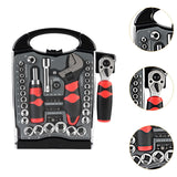 Maxbell Socket Ratchet Wrench Set Lightweight Ratcheting Screwdriver for Auto Repair 45pcs