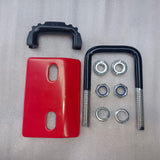 Maxbell Hitch Tightener Bike Rack Protective with Rubber Isolators Anti Rattle Clamp Red