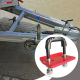 Maxbell Hitch Tightener Bike Rack Protective with Rubber Isolators Anti Rattle Clamp Red