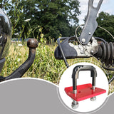 Maxbell Hitch Tightener Bike Rack Protective with Rubber Isolators Anti Rattle Clamp Red