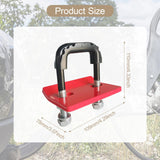 Maxbell Hitch Tightener Bike Rack Protective with Rubber Isolators Anti Rattle Clamp Red