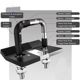 Maxbell Hitch Tightener Bike Rack Protective with Rubber Isolators Anti Rattle Clamp Red