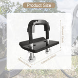Maxbell Hitch Tightener Bike Rack Protective with Rubber Isolators Anti Rattle Clamp Black