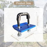 Maxbell Hitch Tightener Bike Rack Protective with Rubber Isolators Anti Rattle Clamp Blue