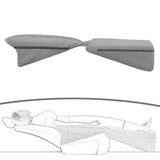 Maxbell Seat Leveling Pad Trucks Car Seat Wedge Cushion Leg Rest Deep Gray