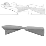 Maxbell Seat Leveling Pad Trucks Car Seat Wedge Cushion Leg Rest Deep Gray