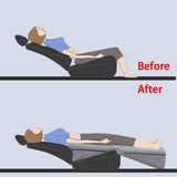 Maxbell Seat Leveling Pad Trucks Car Seat Wedge Cushion Leg Rest Deep Gray