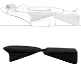 Maxbell Seat Leveling Pad Trucks Car Seat Wedge Cushion Leg Rest Black