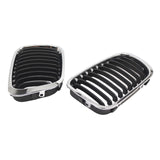 Maxbell 2Pcs Front Bumper Kidney Grilles Car Grill Covers for BMW E46 1998-2001