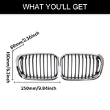 Maxbell 2Pcs Front Bumper Kidney Grilles Car Grill Covers for BMW E46 1998-2001