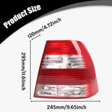 Maxbell Right Side Tail Light Housing Replacement without Bulb for VW MK4 Sedan