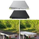 Maxbell Trailer Cover Stylish Wear Resistant Outside for Car Trailers Sun Protection Gray