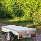 Maxbell Trailer Cover Stylish Wear Resistant Outside for Car Trailers Sun Protection Gray