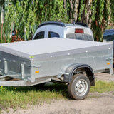 Maxbell Trailer Cover Stylish Wear Resistant Outside for Car Trailers Sun Protection Gray