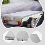 Maxbell Trailer Cover Stylish Wear Resistant Outside for Car Trailers Sun Protection Gray