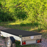 Maxbell Trailer Cover Stylish Wear Resistant Outside for Car Trailers Sun Protection Black