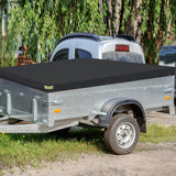 Maxbell Trailer Cover Stylish Wear Resistant Outside for Car Trailers Sun Protection Black