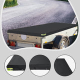 Maxbell Trailer Cover Stylish Wear Resistant Outside for Car Trailers Sun Protection Black