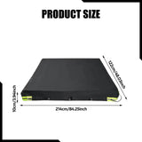 Maxbell Trailer Cover Stylish Wear Resistant Outside for Car Trailers Sun Protection Black