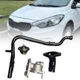 Maxbell Thermostat Housing and Coolant Pipe 2563003100 Black for Hyundai Sturdy